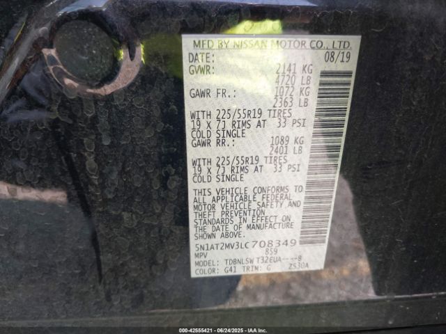 2020 NISSAN ROGUE 5N1AT2MV3LC708349 Photo 8