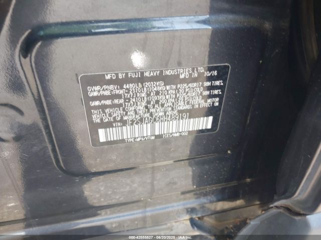 2017 SUBARU FORESTER JF2SJAGC6HH489191 Photo 8