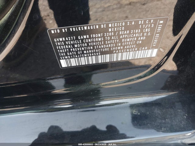 3VWD17AJ7EM394595 Volkswagen 2014