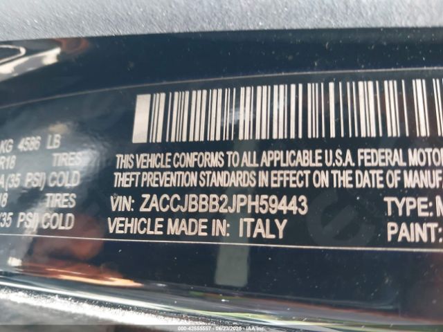 2018 JEEP RENEGADE ZACCJBBB2JPH59443 Photo 8