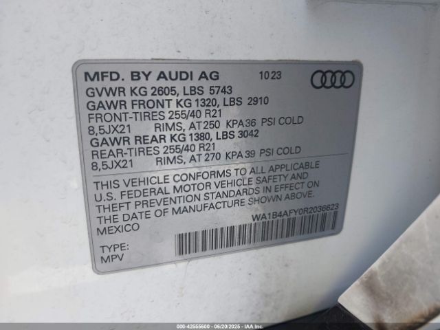 2024 AUDI SQ5 WA1B4AFY0R2036623 Photo 8