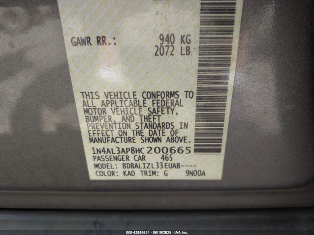 1N4AL3AP8HC200665 Nissan 2017