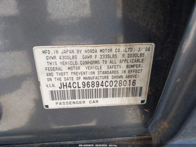 2004 ACURA TSX JH4CL96894C028016 Photo 8