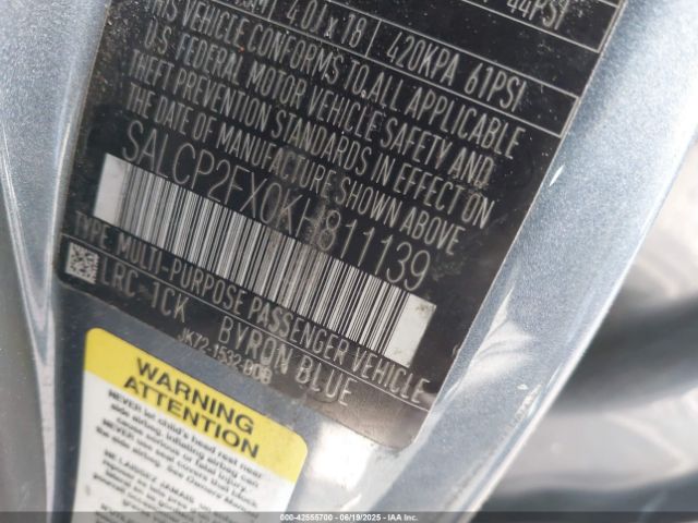 2019 LAND ROVER DISCOVERY SPORT SALCP2FX0KH811139 Photo 8