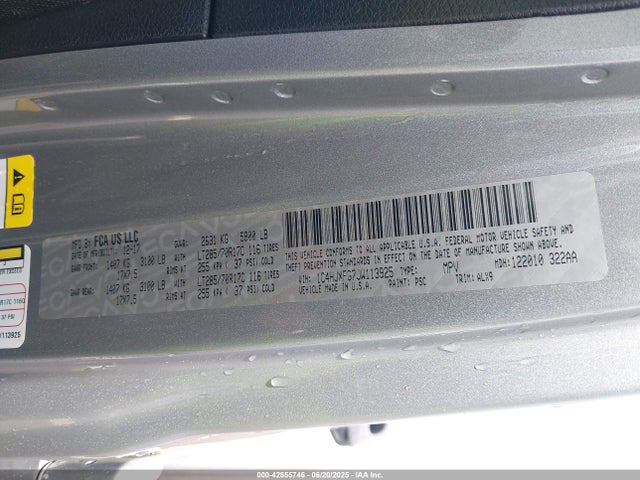1C4HJXFG7JW113925 Jeep 2018