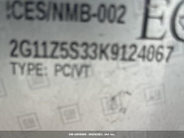 2G11Z5S33K9124067 Chevrolet lfx - spark ignited direct injection, vvt, e85 max, alum