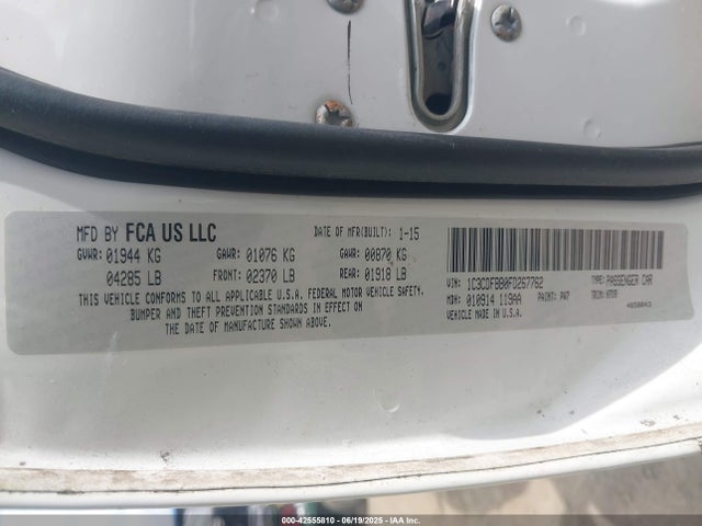 1C3CDFBB0FD267762 Dodge 2015