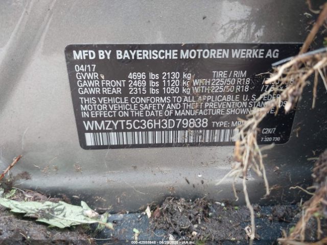 2017 MINI COUNTRYMAN WMZYT5C36H3D79838 Photo 8