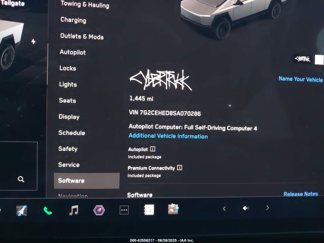 2025 TESLA CYBERTRUCK 7G2CEHED8SA070286 Photo 6