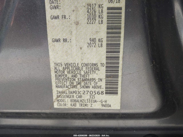 1N4AL3AP0JC270568 Nissan 2018
