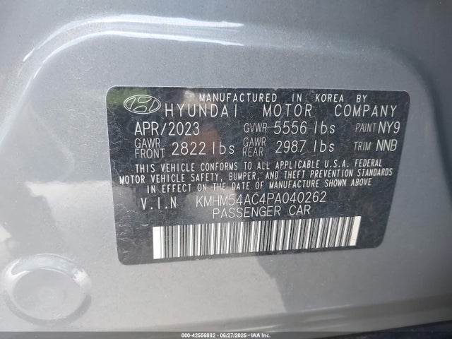 Hyundai Ioniq 6 2023 KMHM54AC4PA040262 Image 9