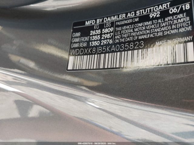 2019 MERCEDES-BENZ AMG S 63 WDDXK8JB5KA035823 Photo 8