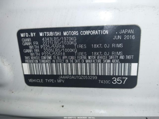 2016 MITSUBISHI OUTLANDER SPORT JA4AR3AU1GZ053299 Photo 8