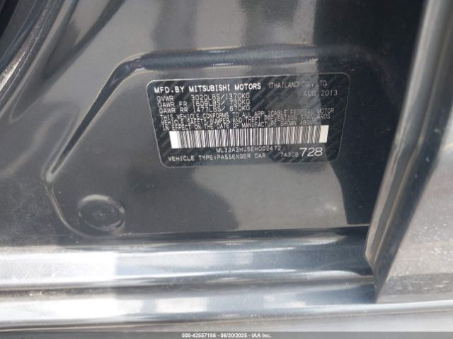 2014 MITSUBISHI MIRAGE ML32A3HJ5EH002472 Photo 8