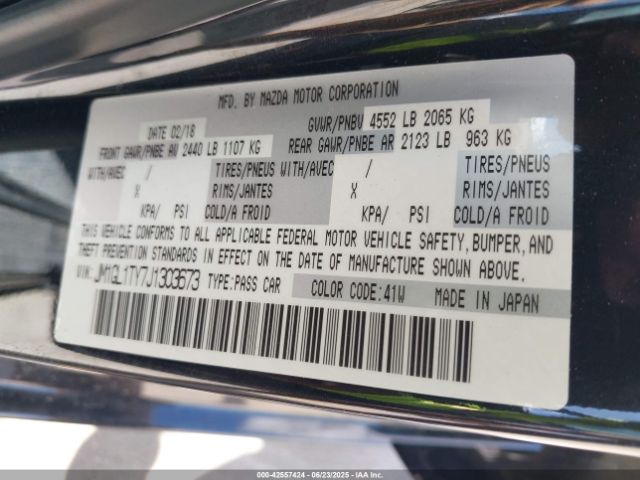 2018 MAZDA MAZDA6 JM1GL1TY7J1303673 Photo 8