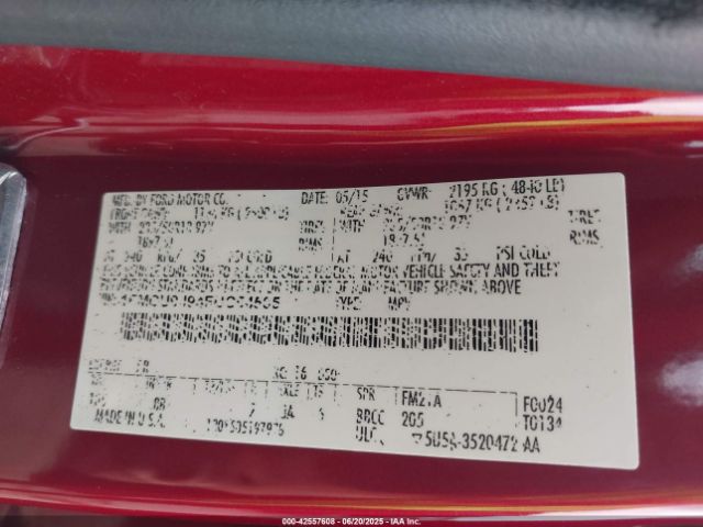 2015 FORD ESCAPE 1FMCU9J94FUC54505 Photo 8