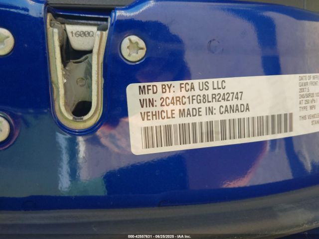 2020 CHRYSLER PACIFICA 2C4RC1FG8LR242747 Photo 8