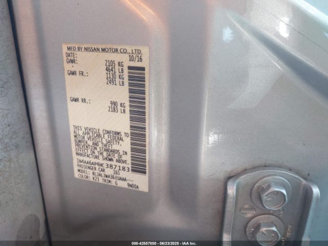 2017 NISSAN MAXIMA 1N4AA6AP4HC387183 Photo 8