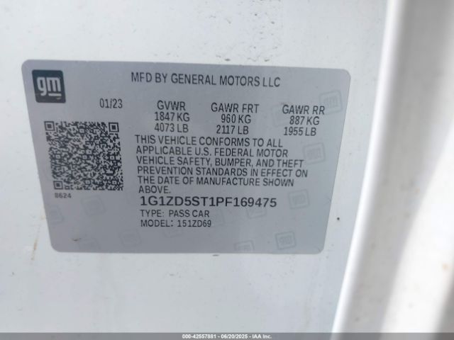 2023 CHEVROLET MALIBU 1G1ZD5ST1PF169475 Photo 8