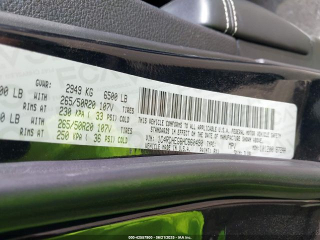 2017 DODGE DURANGO 1C4RDHEG6HC660490 Photo 8