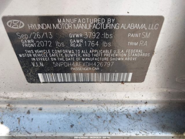 2013 HYUNDAI ELANTRA 5NPDH4AEXDH426797 Photo 8