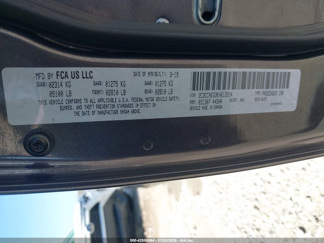 Chrysler 2019 2019 2C3CCAEG3KH613314 Image 9