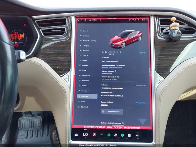 5YJSA1H11EFP62545 Tesla MODEL S