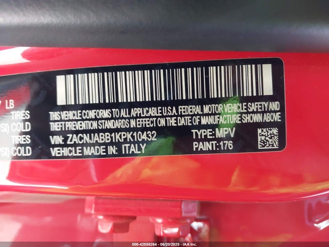 ZACNJABB1KPK10432 Jeep Renegade