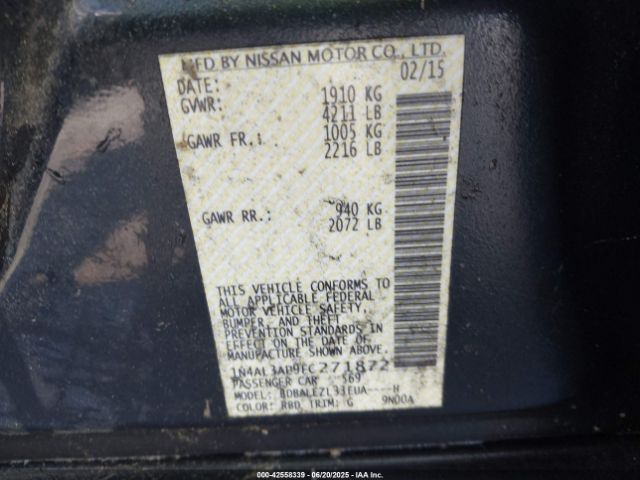 2015 NISSAN ALTIMA 1N4AL3AP9FC271872 Photo 8