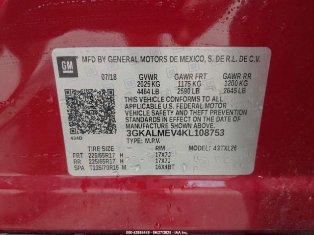2019 GMC TERRAIN 3GKALMEV4KL108753 Photo 8