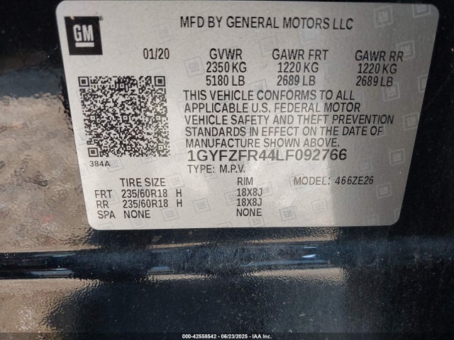 2020 CADILLAC XT4 1GYFZFR44LF092766 Photo 8