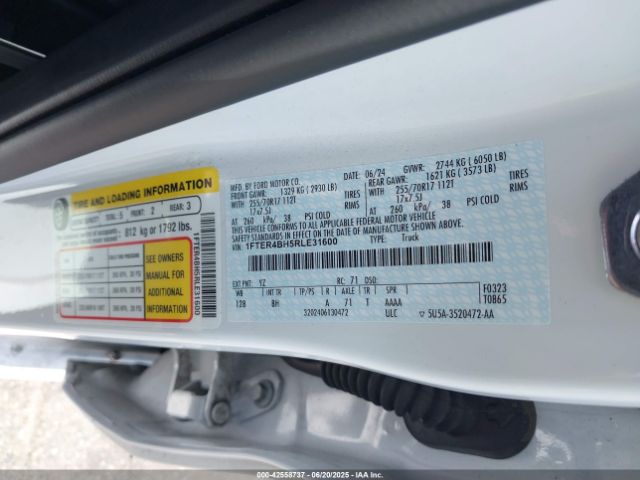 2024 FORD RANGER 1FTER4BH5RLE31600 Photo 8