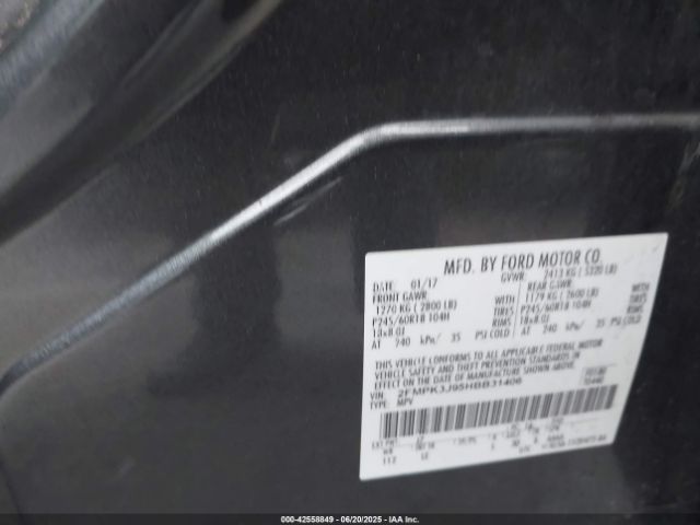 2017 FORD EDGE 2FMPK3J95HBB31406 Photo 8