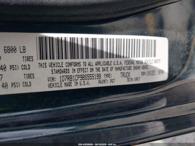 2011 RAM RAM 1500 1D7RB1CP9BS555199 Photo 8