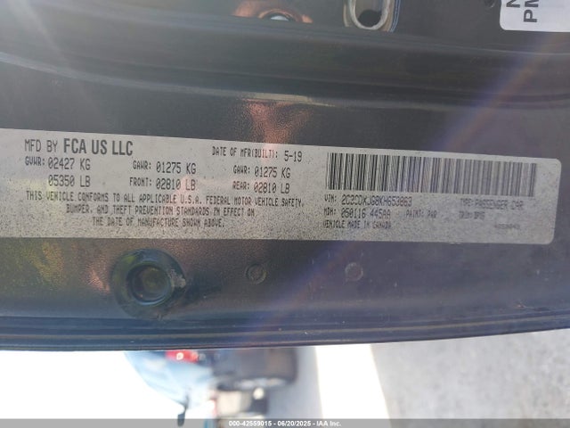 Dodge Charger 2019 2C3CDXJG8KH653863 Image 9