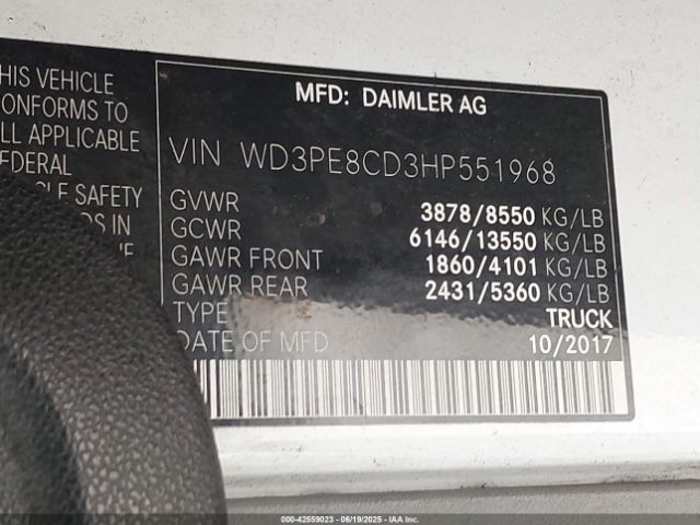 WD3PE8CD3HP551968 Mercedes-Benz om642