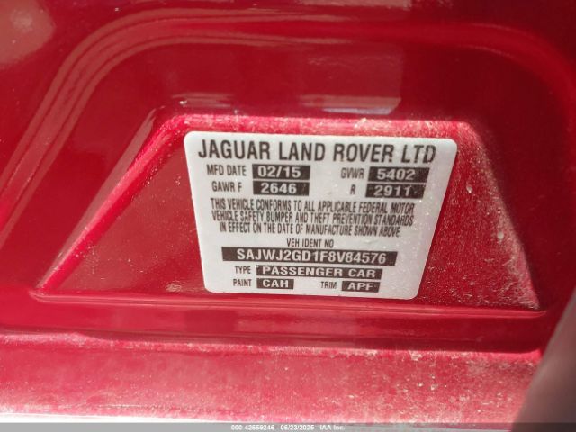 2015 JAGUAR XJ SAJWJ2GD1F8V84576 Photo 8