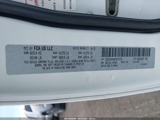 2C3CDXHG8KH673732 Dodge 2019