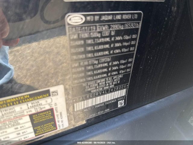 2020 LAND ROVER DISCOVERY SALRG2RV4L2428006 Photo 8
