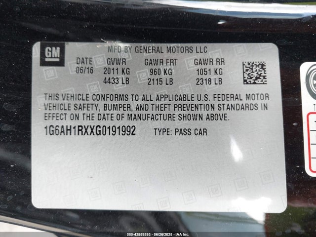 2016 CADILLAC ATS 1G6AH1RXXG0191992 Photo 8