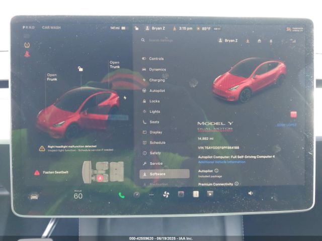 2023 TESLA MODEL Y 7SAYGDEF9PF864188 Photo 6