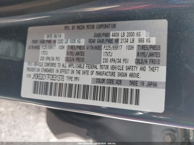 JM3KE2CY7F0531378 Mazda py