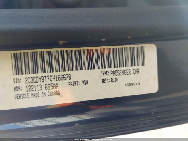 2012 DODGE CHALLENGER 2C3CDYBT7CH186678 Photo 8