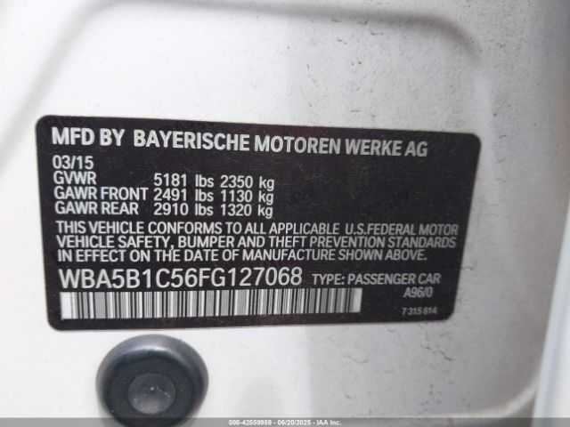 2015 BMW 535I WBA5B1C56FG127068 Photo 8