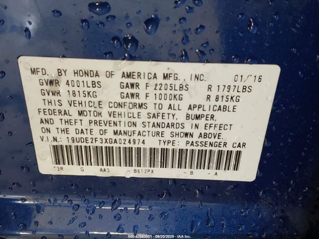 2016 ACURA ILX 19UDE2F3XGA024974 Photo 8