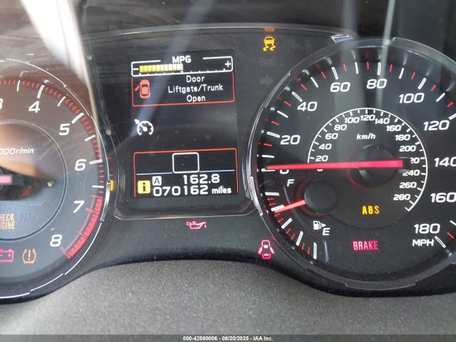Продаж на аукціоні авто 2020 Subaru Wrx, vin: JF1VA1A61L9809122, номер лоту: 42560006