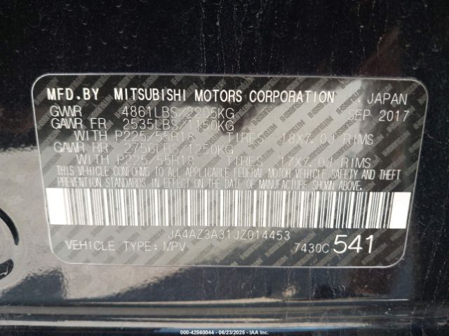 2018 MITSUBISHI OUTLANDER JA4AZ3A31JZ014453 Photo 8