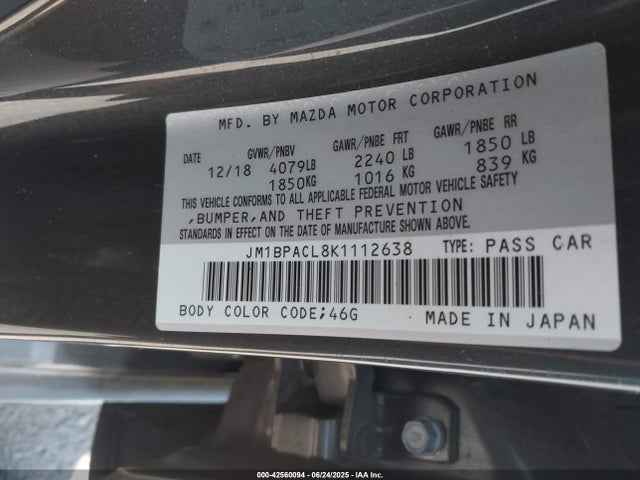 JM1BPACL8K1112638 Mazda py