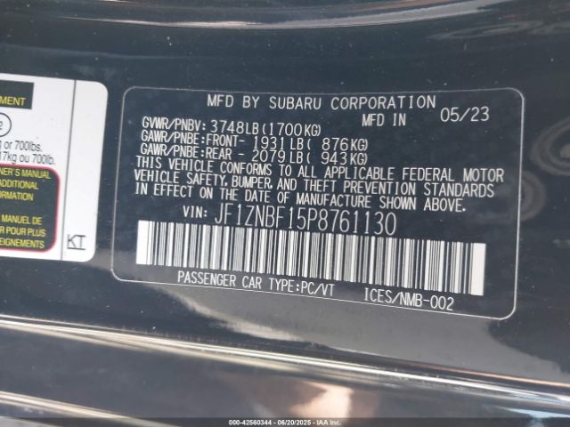 JF1ZNBF15P8761130 Toyota na