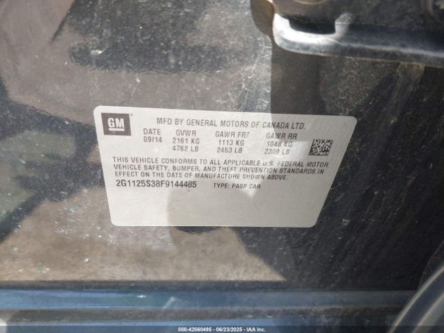 2015 CHEVROLET IMPALA 2G1125S38F9144485 Photo 8